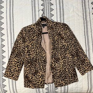 Chico's Leopard Print Blazer